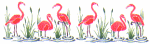 Flamingos Stencil (190 x 300 mm)