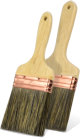 Flat Wall Paint Brush Wooden Handle Copper Ferrule