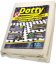 Fossa Dotty Slip-Resistant Canvas Drop Cloth - 3 x 12 ft