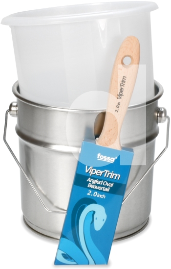 2.5L Metal Paint Kettle with Plastic Liner & 2in ViperTrim