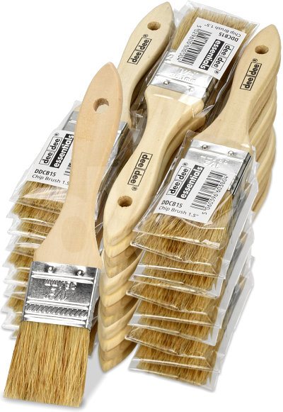 36 x 1.5in Chip Paint Brushes - Natural Bristle