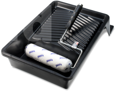 3pc Paint Roller and Paint Tray Set