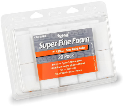 Fossa 2in Superfine Foam Mini Paint Roller Refill