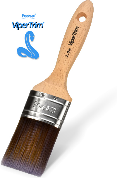 Fossa ViperTrim Straight Cut Beavertail Paint Brush