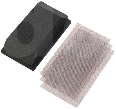 Mirka Abranet Sanding Grip Block Kit 3 Strips (70x125 Block, P120, P180, P240)