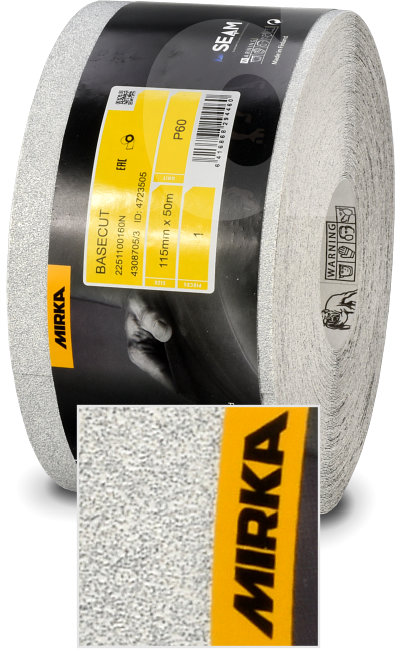 Mirka BaseCut Abrasive Rolls 115mm wide