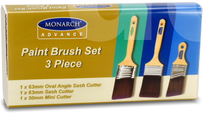 Monarch Advance 3pc Paint Brush Set