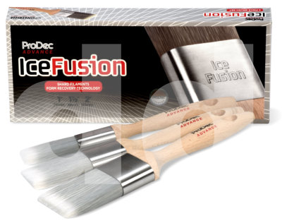 Prodec 3 Piece Ice Fusion Synthetic Paint Brush Set