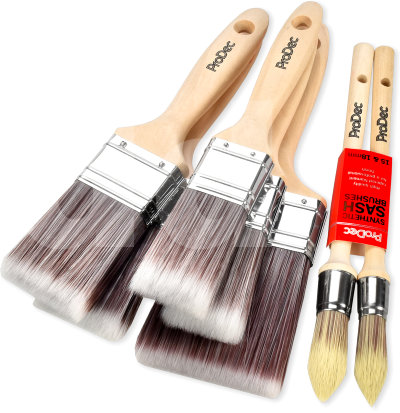 Prodec Premier 7pc Paintbrush Set with 2 free sash brushes