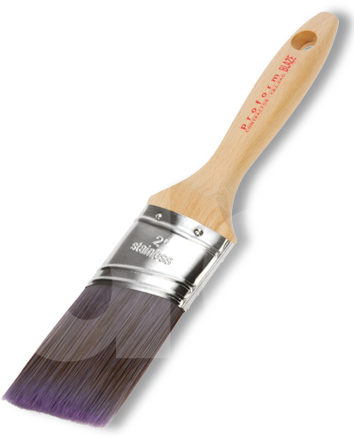 Proform Blaze Oval Angled Paint Brush Beavertail Handle