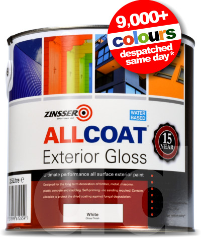 Zinsser Allcoat Exterior Gloss - ALL Surface Paint