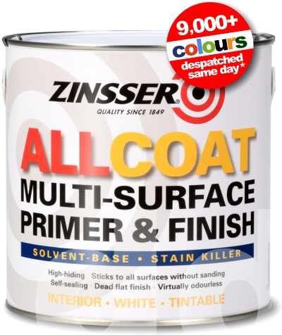 Zinsser Allcoat - Multi-Surface Primer & Finish (Solvent Based)